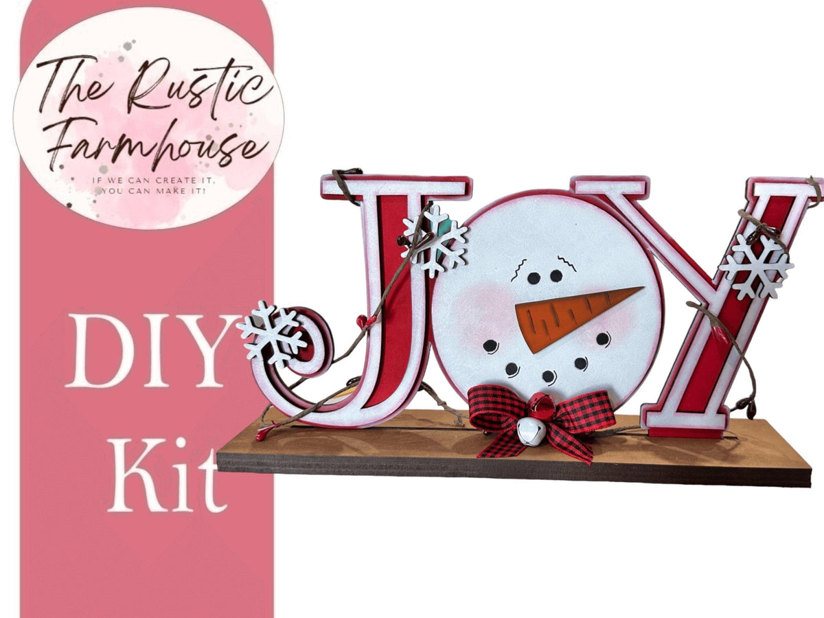 Standing Joy or Snow Snowmen Shelf sitter - RusticFarmhouseDecor