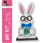 Standing Nerdy Bunny Couple Set Diy Kit for the mantle or tabletop - RusticFarmhouseDecor
