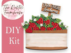 Strawberries Insert for the Interchangeable Flower Basket - RusticFarmhouseDecor