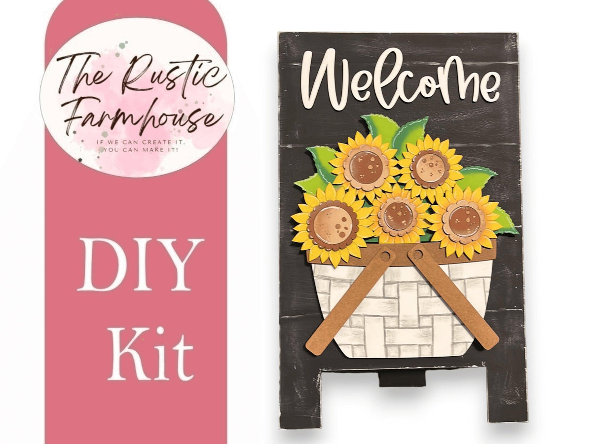 Sunflower Insert for the Interchangeable Flower Basket - RusticFarmhouseDecor
