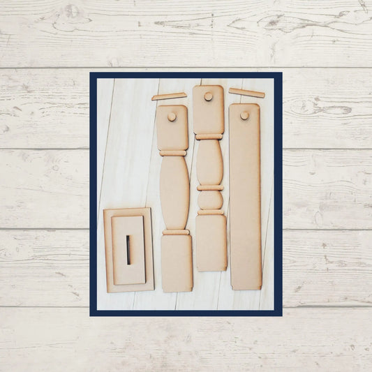 Tabletop Door Hanger / Sign Stand - Unfinished - RusticFarmhouseDecor