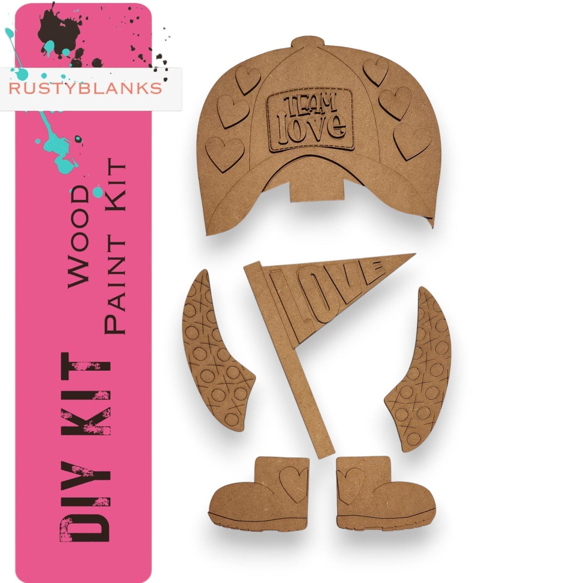 Tall Standing Interchangeable Valentine Boy Gnome Add Ons for our Tall Porch Gnome - RusticFarmhouseDecor