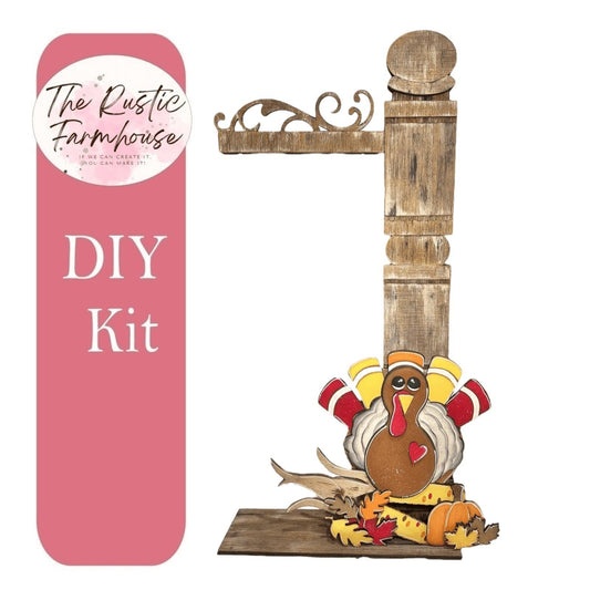 Thanksgiving Turkey Insert for our Interchangeable Porch Welcome Fence DIY Craft Kit - RusticFarmhouseDecor