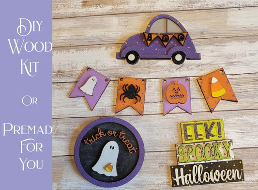 Trick or Treat Tiered Tray Set - RusticFarmhouseDecor
