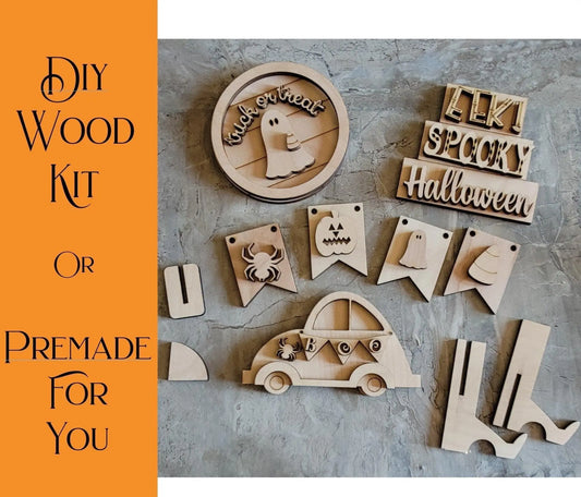 Trick or Treat Tiered Tray Set - RusticFarmhouseDecor