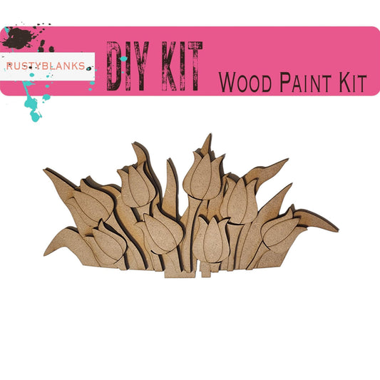 Tulips Insert for the Interchangeable Flower Basket - RusticFarmhouseDecor