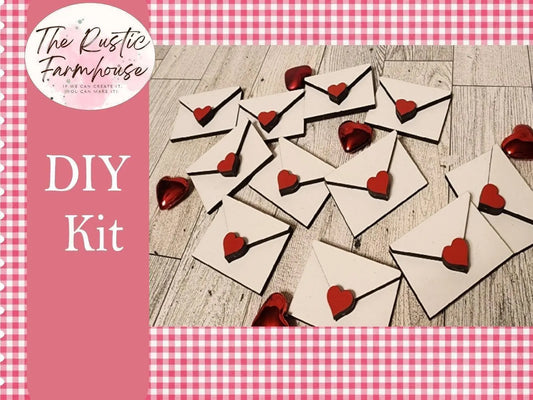 Valentine Love Letters Scatter Tiered Tray Set - DIY - RusticFarmhouseDecor