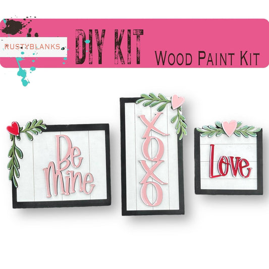 Valentine's Day Framed Sign Kit, Spring Sitter Sitter, Sweatheart Gift - RusticFarmhouseDecor