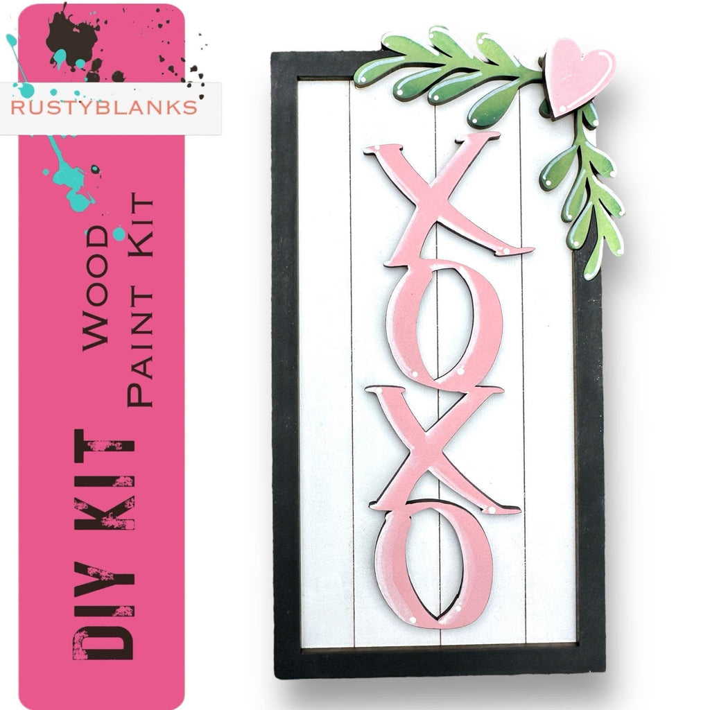 Valentine's Day Framed Sign Kit, Spring Sitter Sitter, Sweatheart Gift - RusticFarmhouseDecor