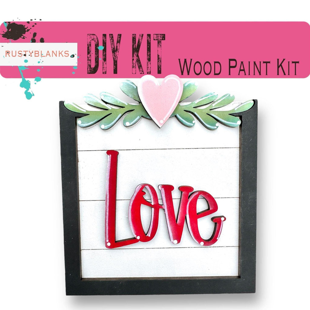 Valentine's Day Framed Sign Kit, Spring Sitter Sitter, Sweatheart Gift - RusticFarmhouseDecor