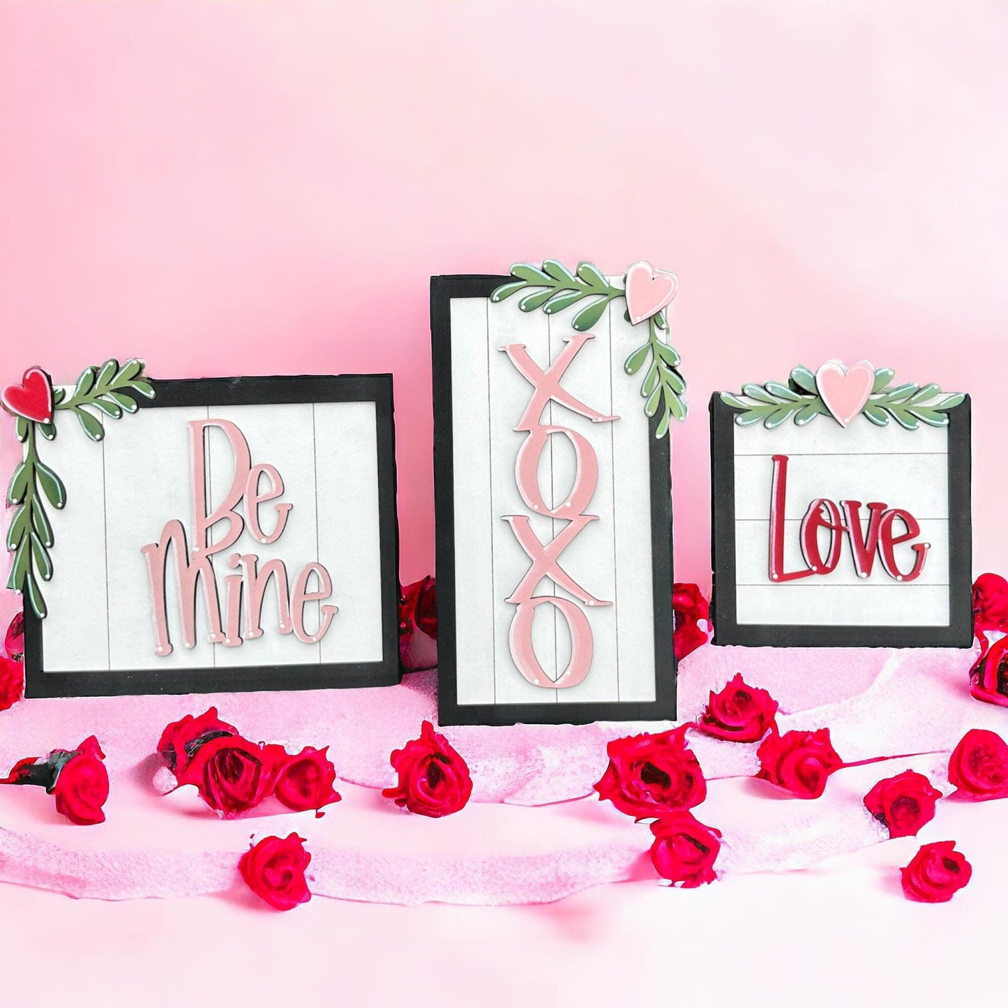 Valentine's Day Framed Sign Kit, Spring Sitter Sitter, Sweatheart Gift - RusticFarmhouseDecor