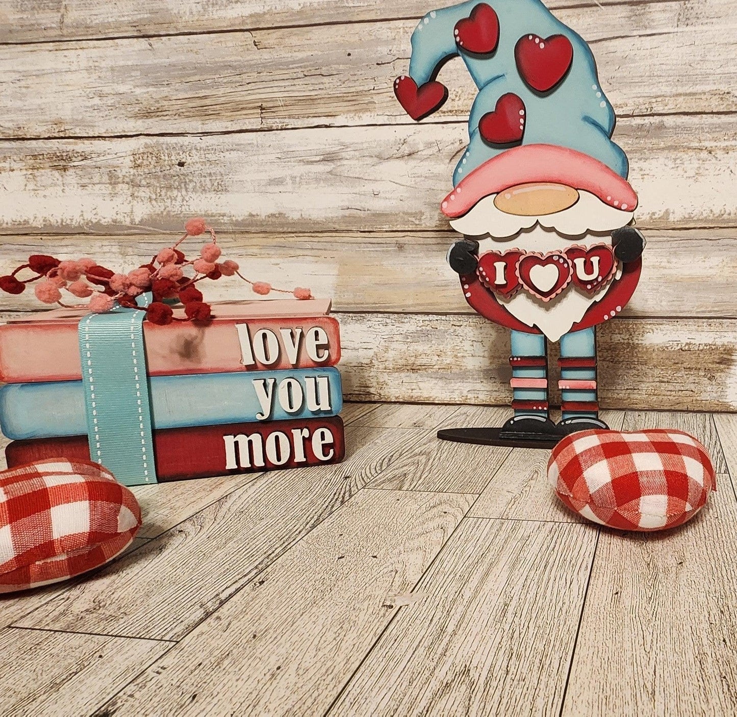 Valentine's I Love You Standing Gnome Shelf Sitter DIY - RusticFarmhouseDecor