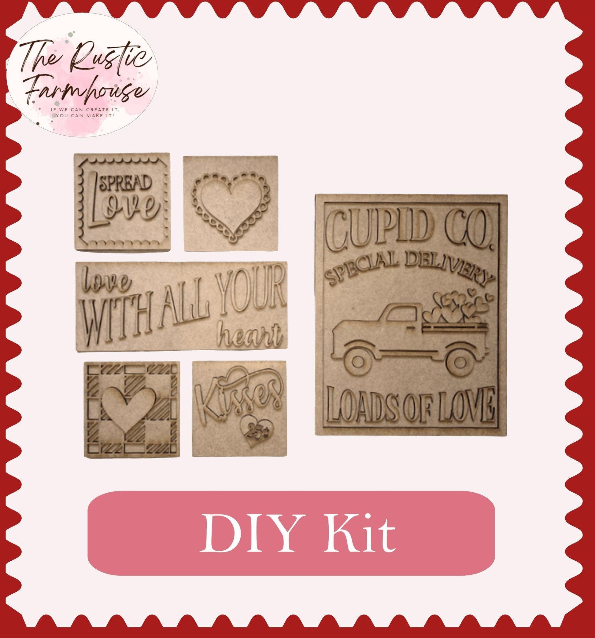 Valentines Day Signs DIY Kit - RusticFarmhouseDecor