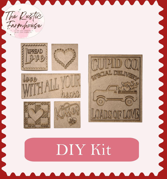 Valentines Day Signs DIY Kit - RusticFarmhouseDecor