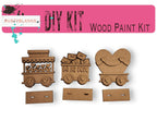 Valentines Standing Train - DIY Wood Blank Paint Kit - RusticFarmhouseDecor