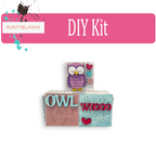 Valetine's Interchangeable Owl Love you Mini Tiles for leaning ladders or Shelf Sitters - RusticFarmhouseDecor