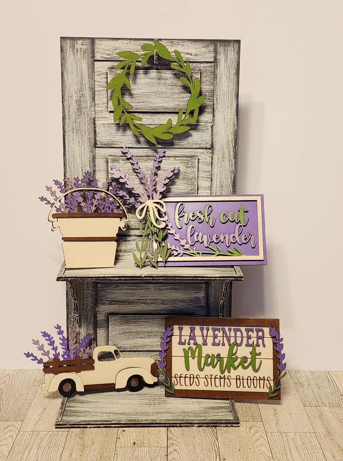 Vintage Door Tiered Tray - RusticFarmhouseDecor