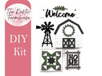 Welcome Farmhouse Interchangeable Inserts for our Window or House DIY Kit - RusticFarmhouseDecor