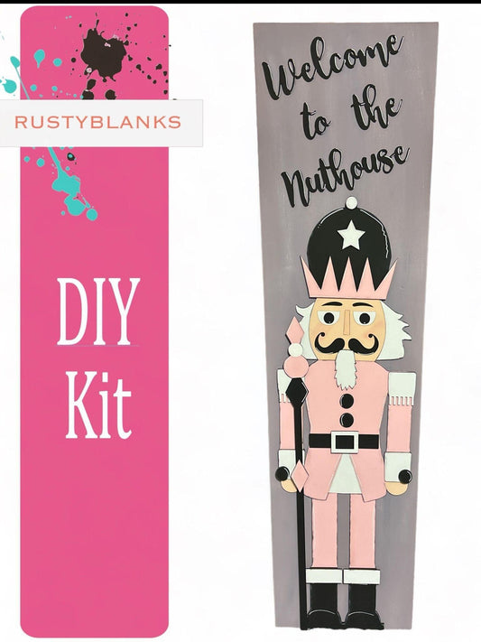 Welcome to the Nuthouse Porch Leaner Attachments Only | Christmas Winter Porch Decor - RusticFarmhouseDecor