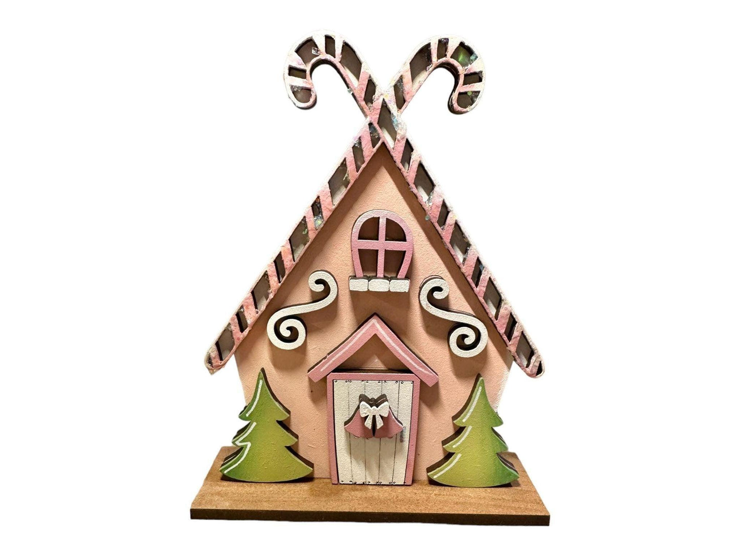 Whimsical Christmas Village Standing Houses Shelf sitter - RusticFarmhouseDecor