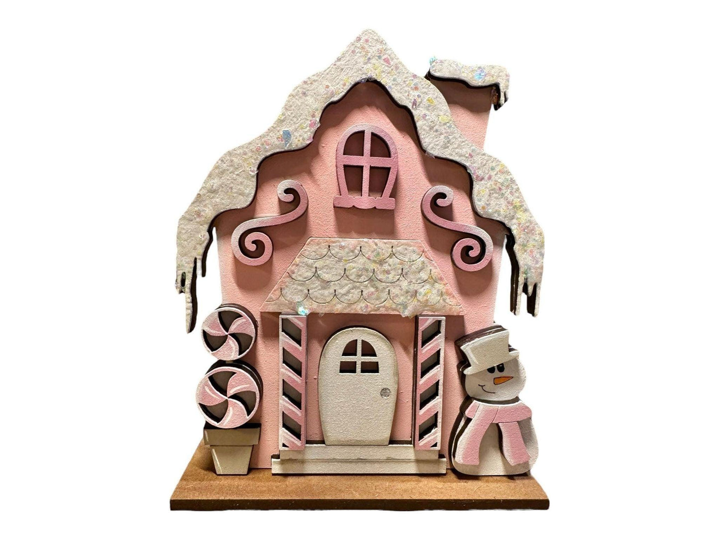 Whimsical Christmas Village Standing Houses Shelf sitter - RusticFarmhouseDecor