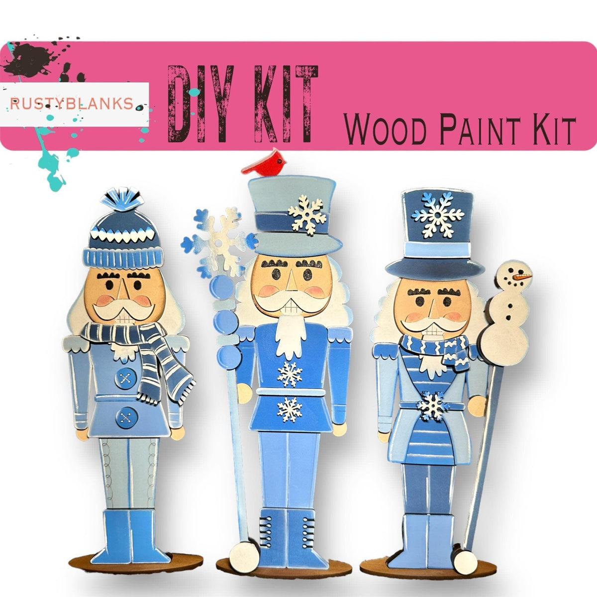 Winter Standing Nutcracker Shelf Sitter Decor DIY - RusticFarmhouseDecor