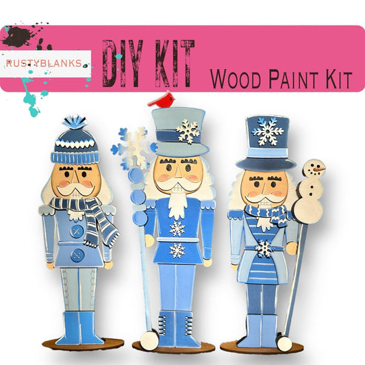 Winter Standing Nutcracker Shelf Sitter Decor DIY - RusticFarmhouseDecor