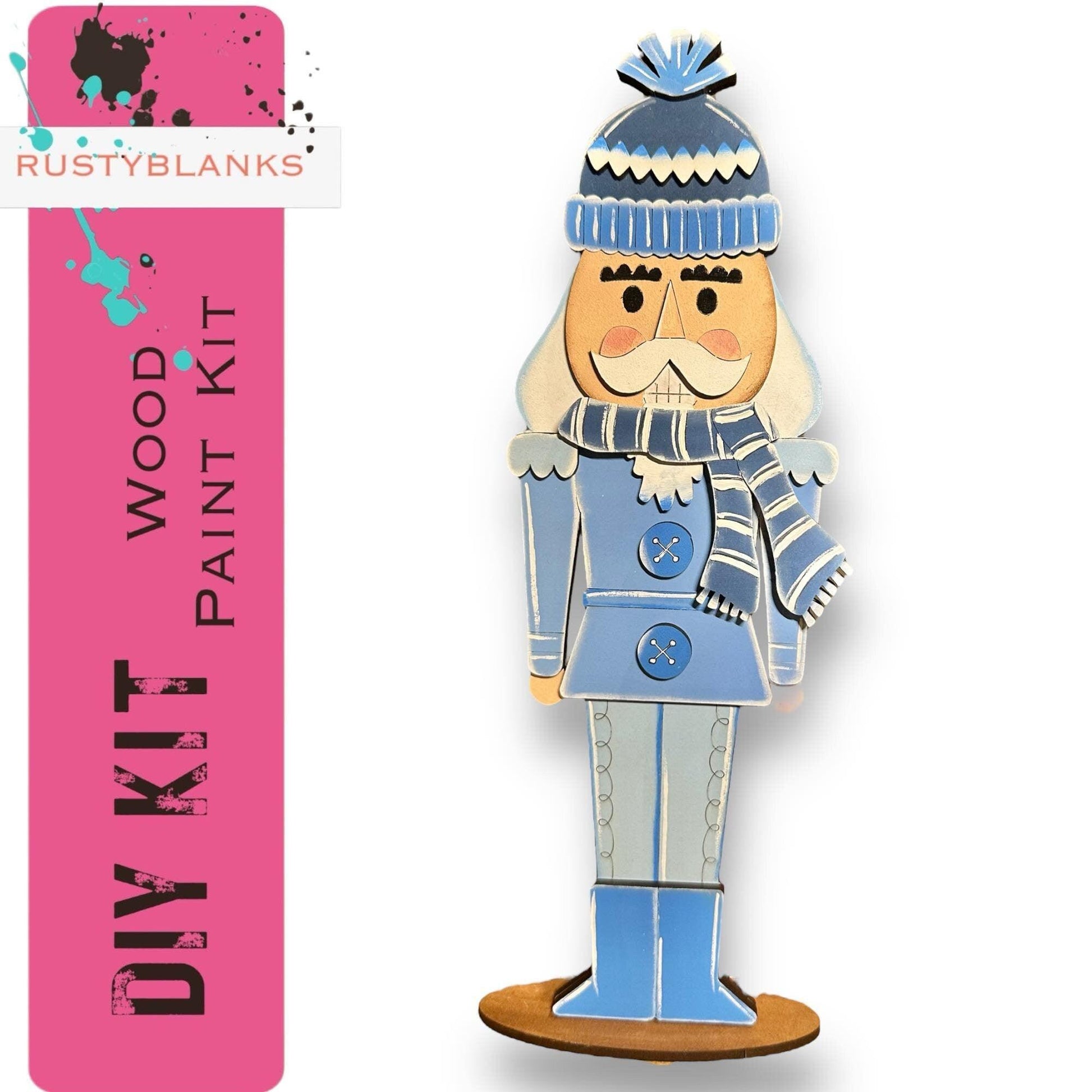 Winter Standing Nutcracker Shelf Sitter Decor DIY - RusticFarmhouseDecor