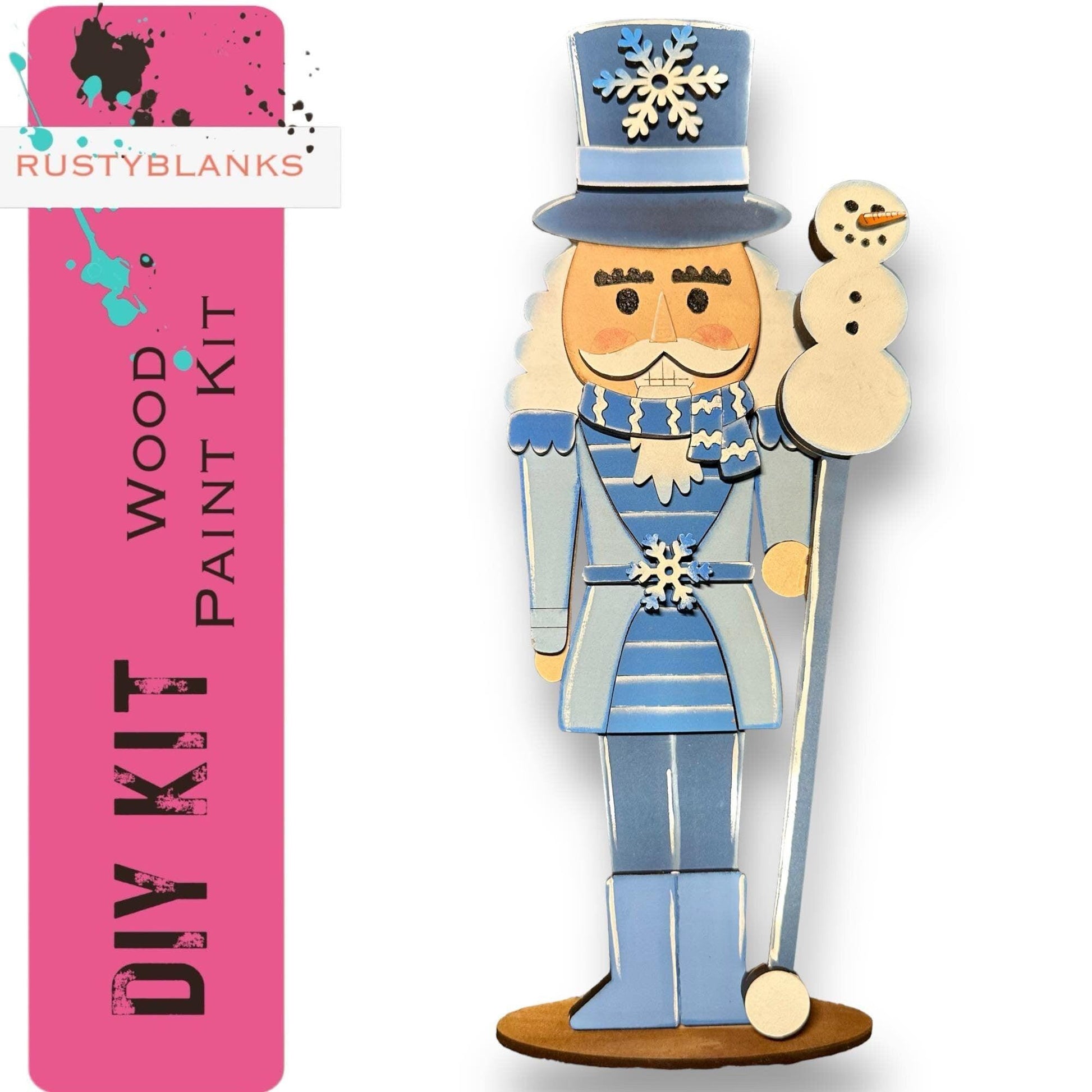 Winter Standing Nutcracker Shelf Sitter Decor DIY - RusticFarmhouseDecor